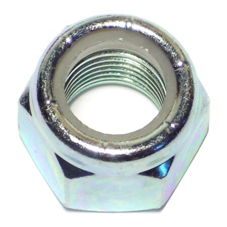Midwest Fastener Nylon Insert Lock Nut, 1/2"-20, Steel, Grade 2, Zinc Plated, 8 PK 60548